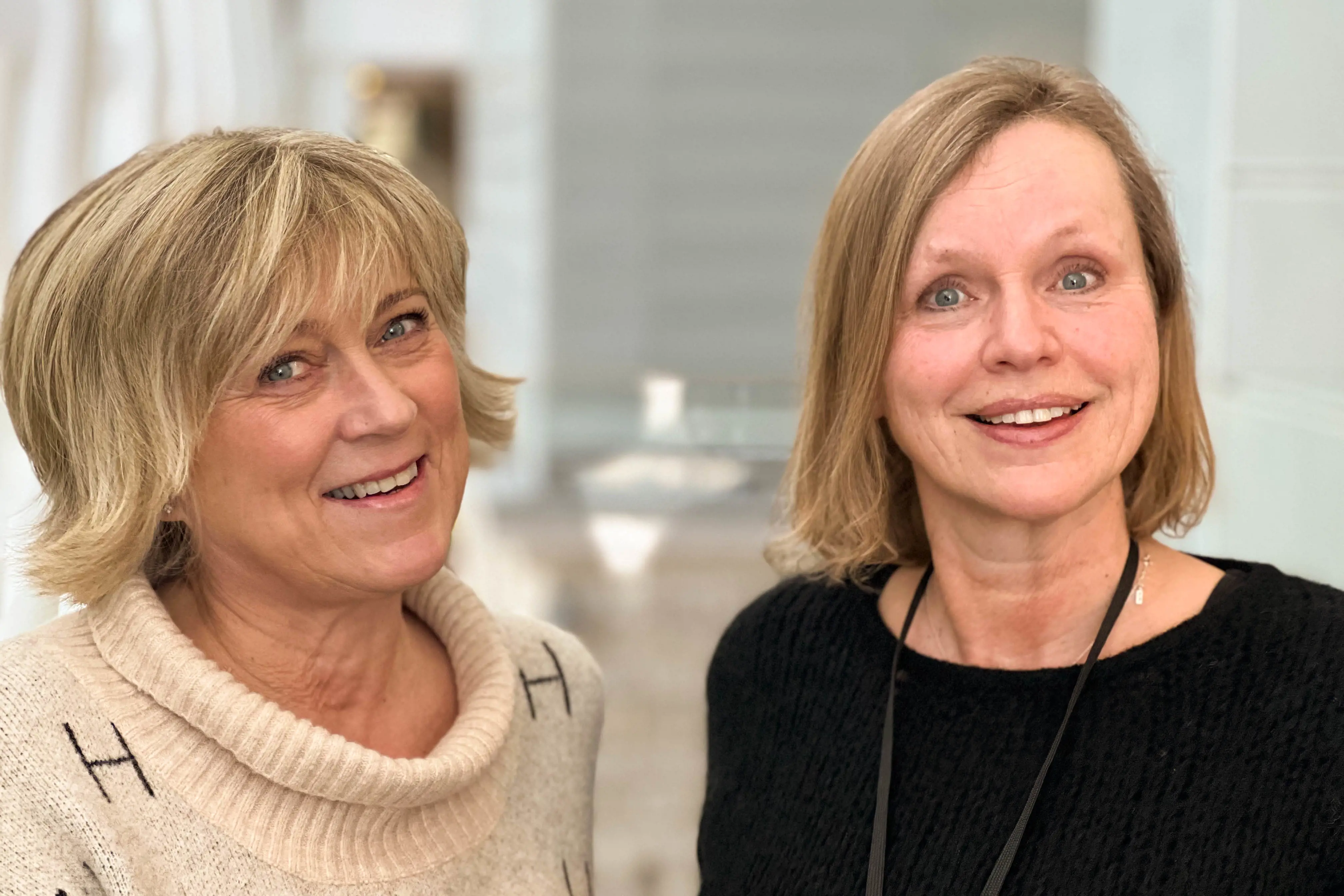 Helle Lindberg og Anita Kvarsnes i Nordlandssykehuset 2026.