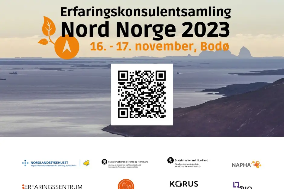 Collage av tekst og logoer